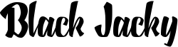 Black Jacky Font