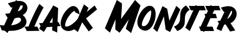 Black Monster Font