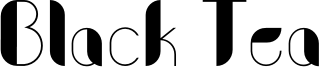 Black Tea Font