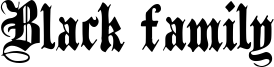 Black family Font