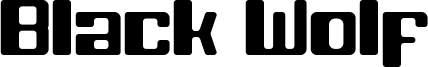 Black Wolf Font