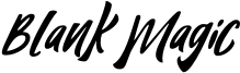 Blank Magic Font
