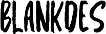 Blankdes Font