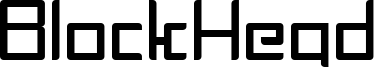 BlockHead Font