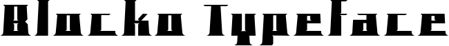 Blocko Typeface Font