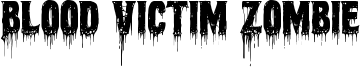 Blood Victim Zombie Font