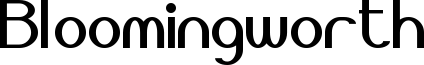Bloomingworth Font