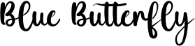 Blue Butterfly Font