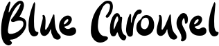 Blue Carousel Font