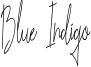 Blue Indigo Font