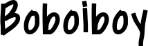 Boboiboy Font