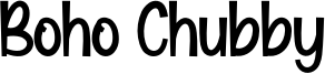 Boho Chubby Font