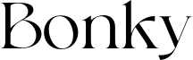 Bonky Font