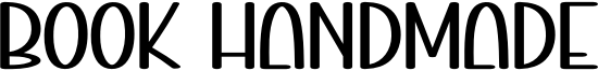 Book Handmade Font