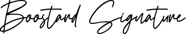 Boostard Signature Font