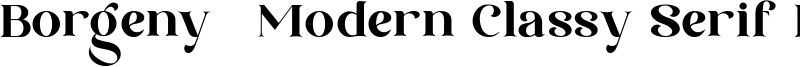 Borgeny | Modern Classy Serif Font Font