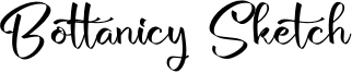 Bottanicy Sketch Font