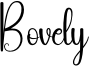 Bovely Font