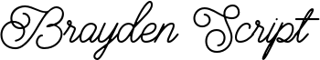 Brayden Script Font
