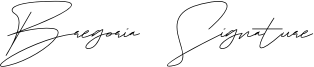 Bregoria Signature Font