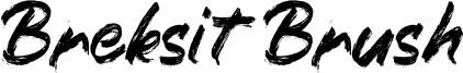 Breksit Brush Font