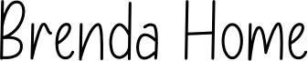 Brenda Home Font