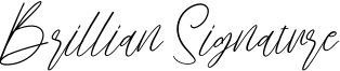 Brillian Signature Font