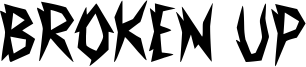 Broken Up Font