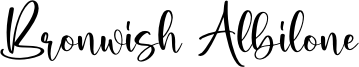 Bronwish Albilone Font