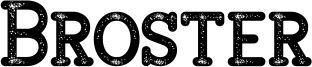 Broster Font