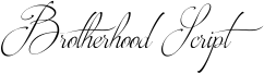 Brotherhood Script Font
