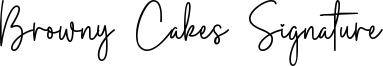 Browny Cakes Signature Font
