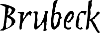 Brubeck Font