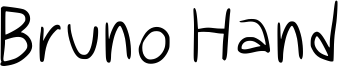 Bruno Hand Font