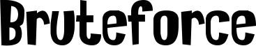 Bruteforce Font