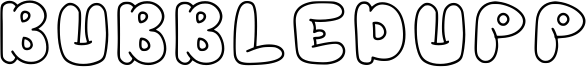 Bubbledupp Font