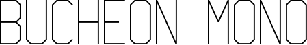 Bucheon Mono Font