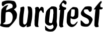 Burgfest Font