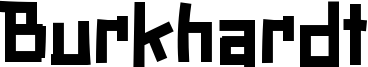 Burkhardt Font