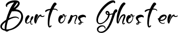 Burtons Ghoster Font