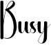 Busy Font