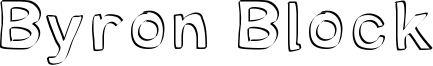 Byron Block Font