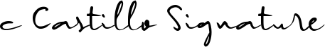 c Castillo Signature Font