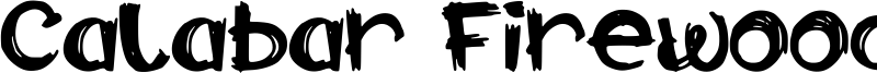 Calabar Firewood Font
