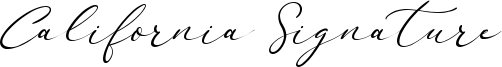 California Signature Italic.otf