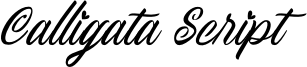 Calligata Script Font