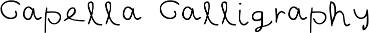 Capella Calligraphy Font
