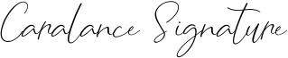 Caralance Signature Font