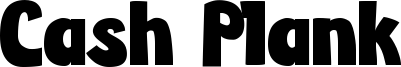 Cash Plank Font