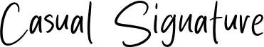 Casual Signature Font